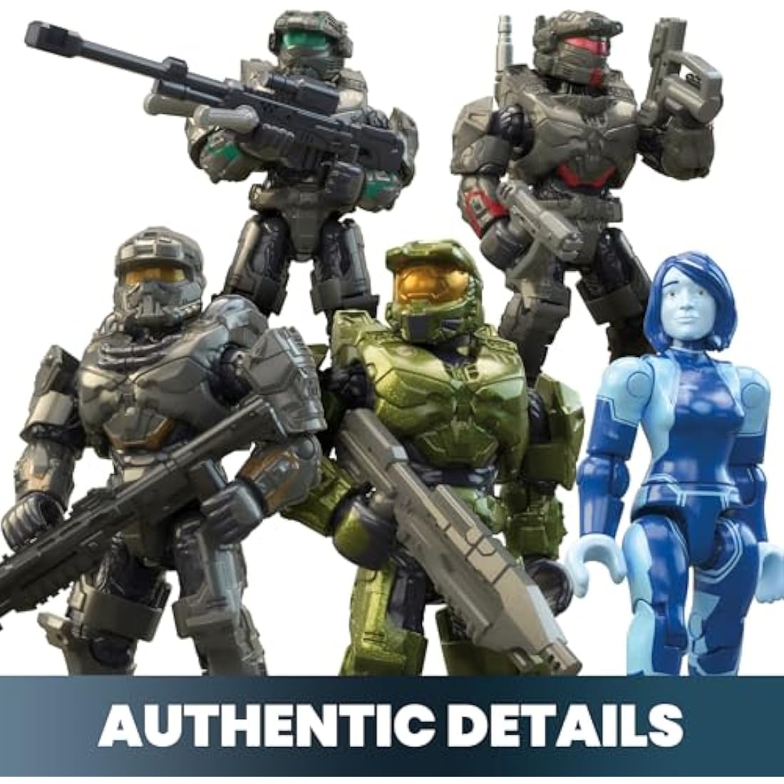 MEGA Halo The Series Vehicle Building Toys Set, FLEETCOM Warthog ATV with 469 Pieces, 5 Micro Action Figures, Poseable Articulation, Kids and Fans, HNC57