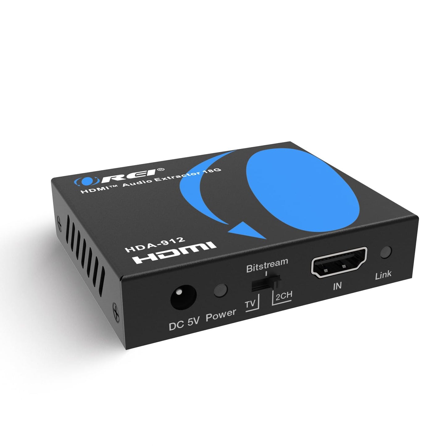 OREI 4K Audio Extractor HDMI, UltraHD 4K @ 60Hz 18G HDMI 2.0 Audio Converter SPDIF + 3.5mm Output HDCP 2.2 - Dolby Digital/DTS Passthrough CEC, HDR,
