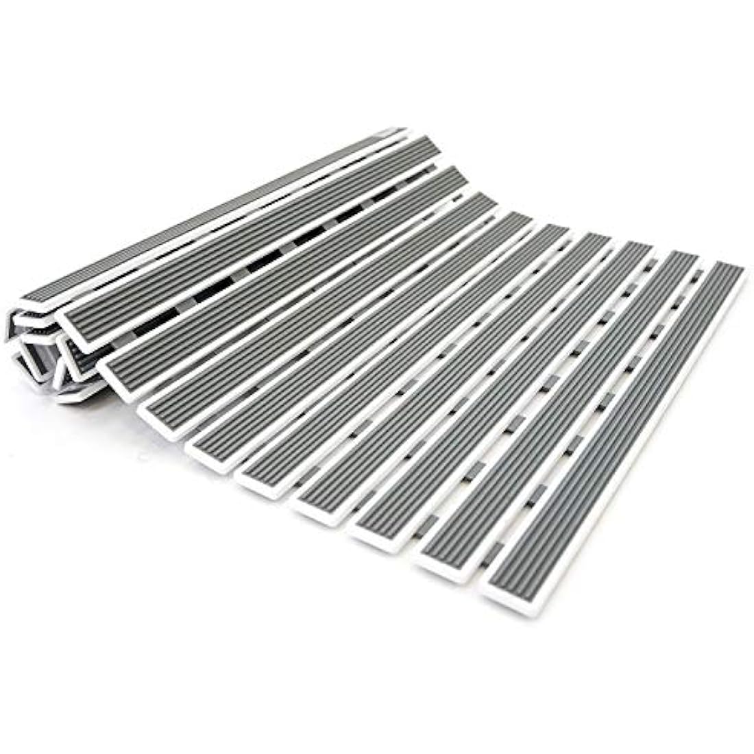 Tatkraft Bond Non-Slip Bath Mat, 62x40cm (24.4x15.7in), Fast Drying, Inside Shower/Bathtub Mat, Bathroom Floor Antislip Mat, PP frame and PVC anti-slip surface, 126 Strong Suctions Cups, Anti Mould