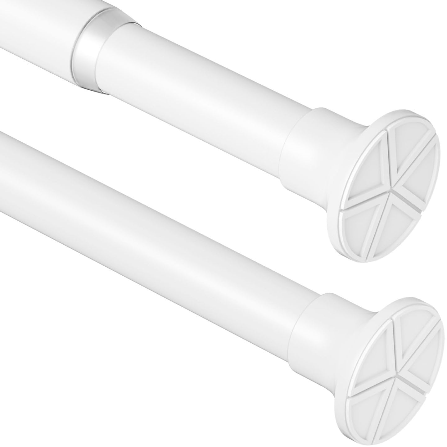 Tension Rod For Curtains Extendable Curtain Pole No Drill Window Curtain Rods for Shower Curtain Shower Curtain,Bathroom,Closet