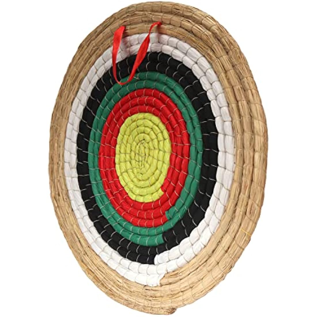 AUVIM Archery Targets for Backyard Hand-Made Straw Archery Target for Recurve Bow Compound Bow or Longbow 20 Inches Traditional Bow Arrow Target for Kids Youth Adult Archery Hunting Practice