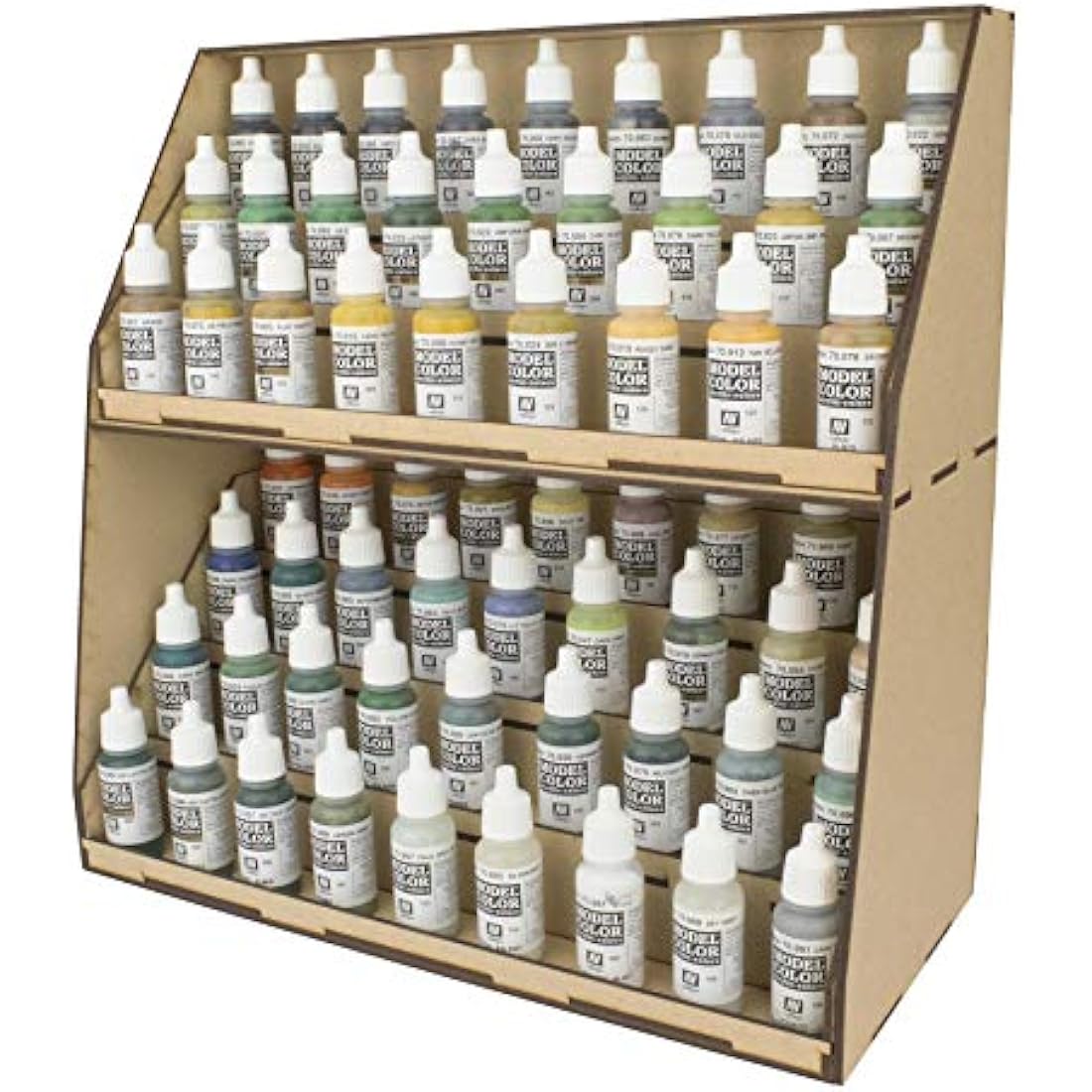War World Gaming MDF 7-Tier Paint Station Stand for Model Painting – Wargame Miniature Mini Figure Painting Diorama Railway Railroad Modelling Hobbyists