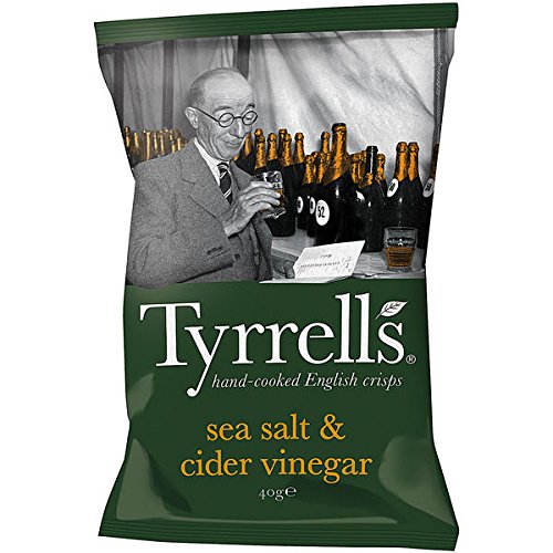 Tyrrells Sea Salt & Cider Vinegar Crisp 40g X 14 (Pack of 14)