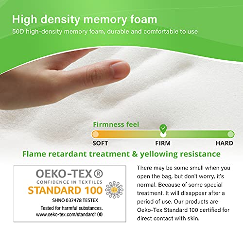 LargeLeaf Plush Chair armrest Cushions Elbow Pillow Pressure Relief Office Chair Gaming Chair armrest with Memory Foam armrest Pads 2-Piece Set of