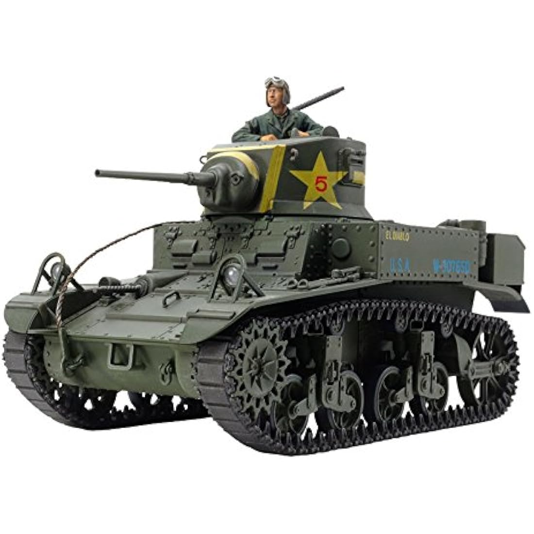 TAMIYA 35360-1:35 US M3 Stuart Late Production, Model Building, Plastic Kit, Hobby, Crafts, Gluing, Model Kit, Model, Assembly, Unpainted