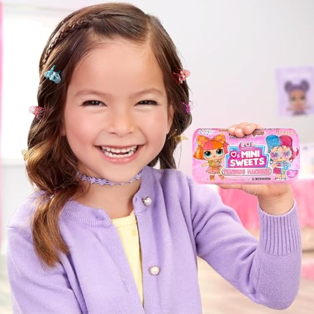 LOL Surprise Loves Mini Sweets Series 3 Vending Machine with 8 Surprises, Accessories, Vending Machine Packaging, Limited Edition Doll, Candy Theme, Collectible Doll- Great Gift for Girls Age 4+
