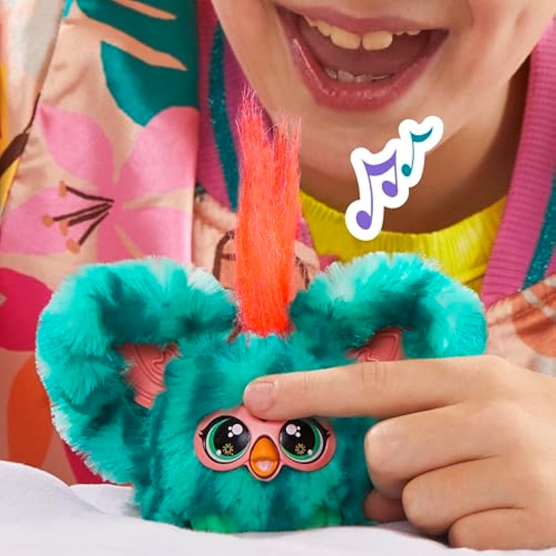 Furby Furblets Mello-Nee Mini Electronic Plush Toy, Red