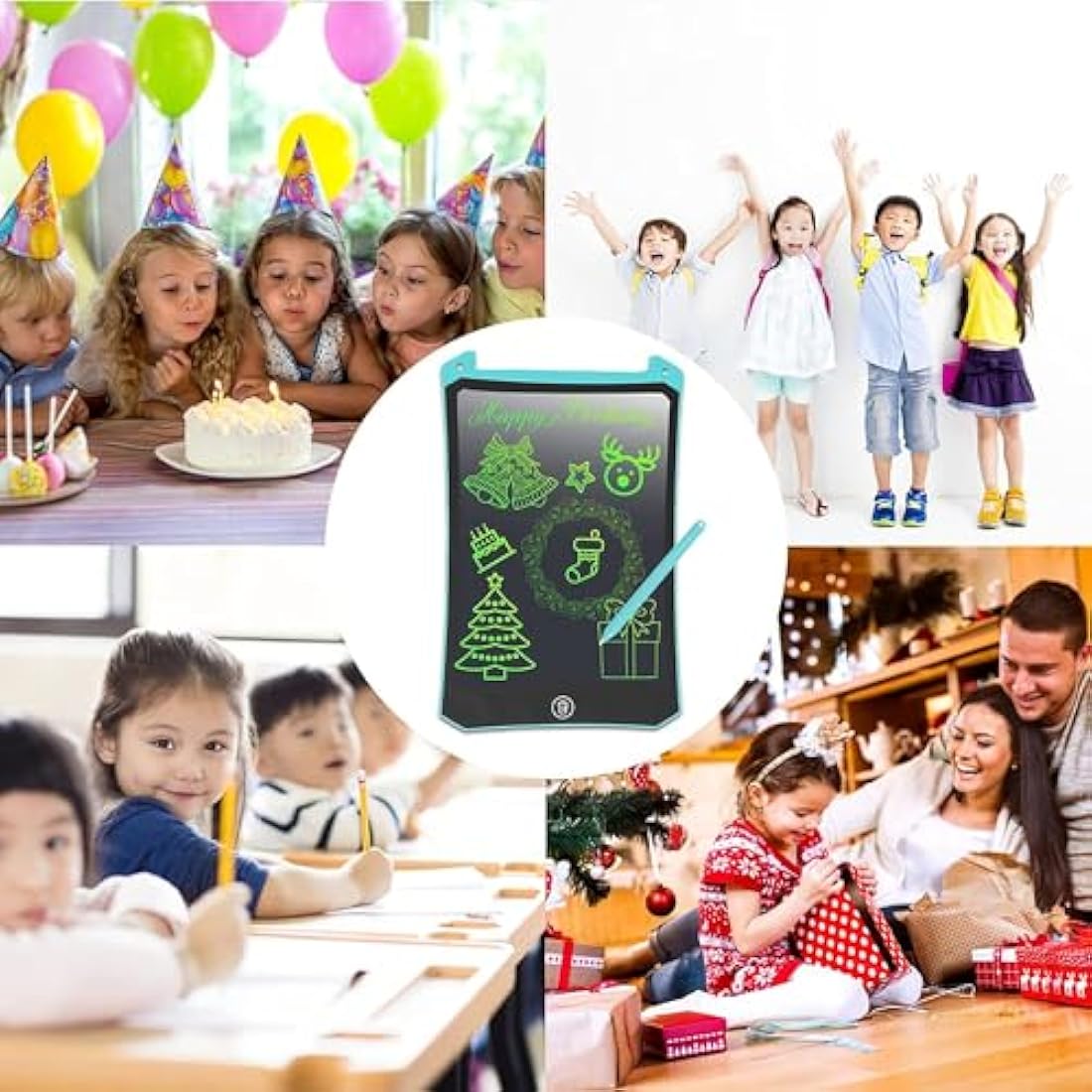 PINKCAT 3PCS LCD Writing Tablet, Doodle Board Gifts Drawing Pad for Kids, Repeat Graphic Tablet Learning Educational Toy - Gift for Kids 3-6 Years Old Girl Boy
