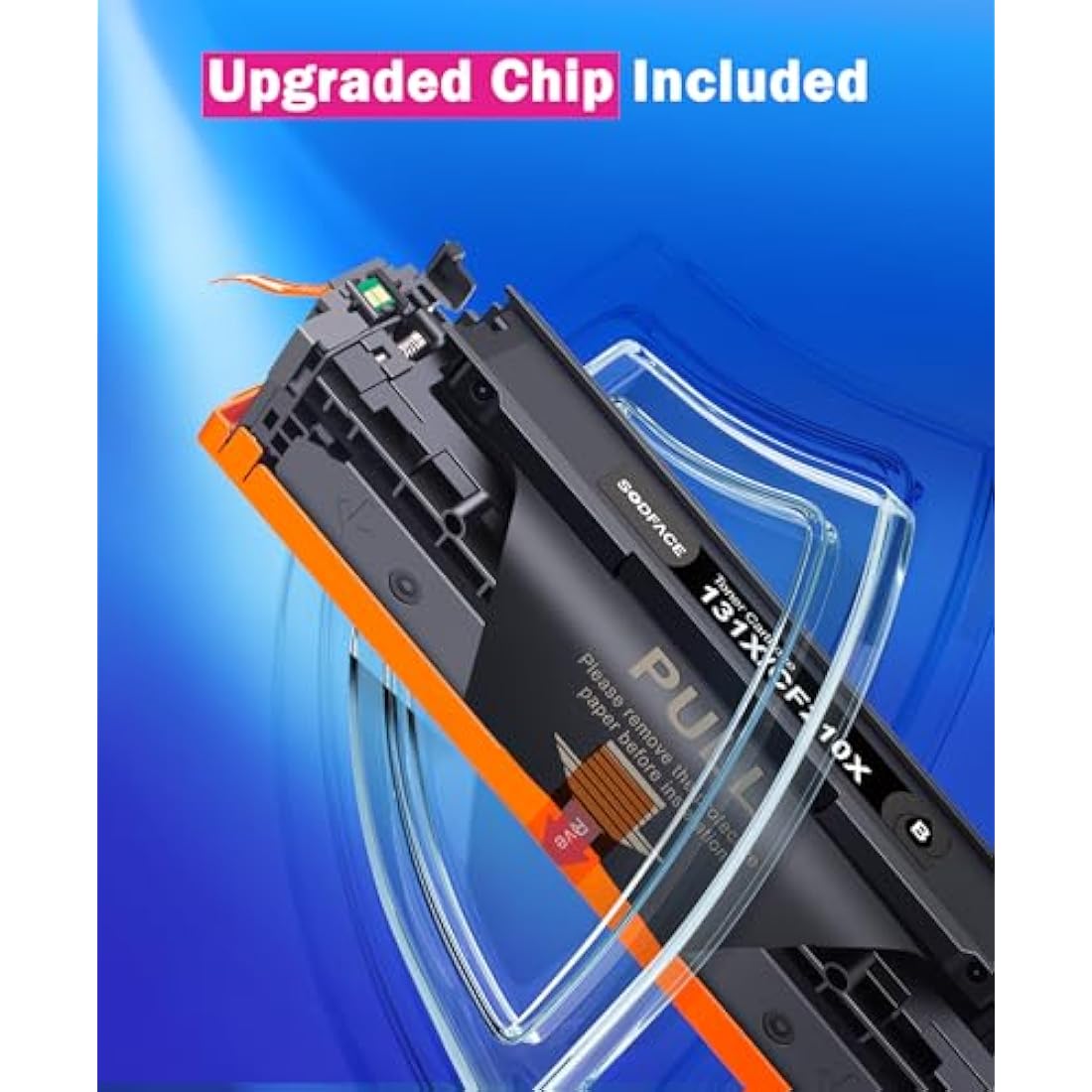 SODFACE 131X 131A CF210X Toner Cartridge Compatible for HP 131X toner 131A CF210X CF211X CF213X CF212X for HP LaserJet Pro 200 Color MFP M276nw M251n M251nw M276n (Black Cyan Yellow Magenta, 4-Pack)