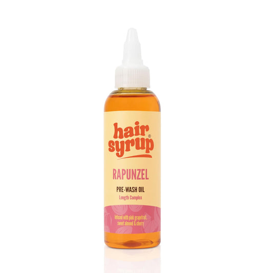 Hair Syrup | Rapunzel Pre-Wash Hair Oil | Infused with Pink Grapefruit, Sweet Almond & Cherry | Revitalise Your Scalp & Mind | Vegan | 100% Natural |