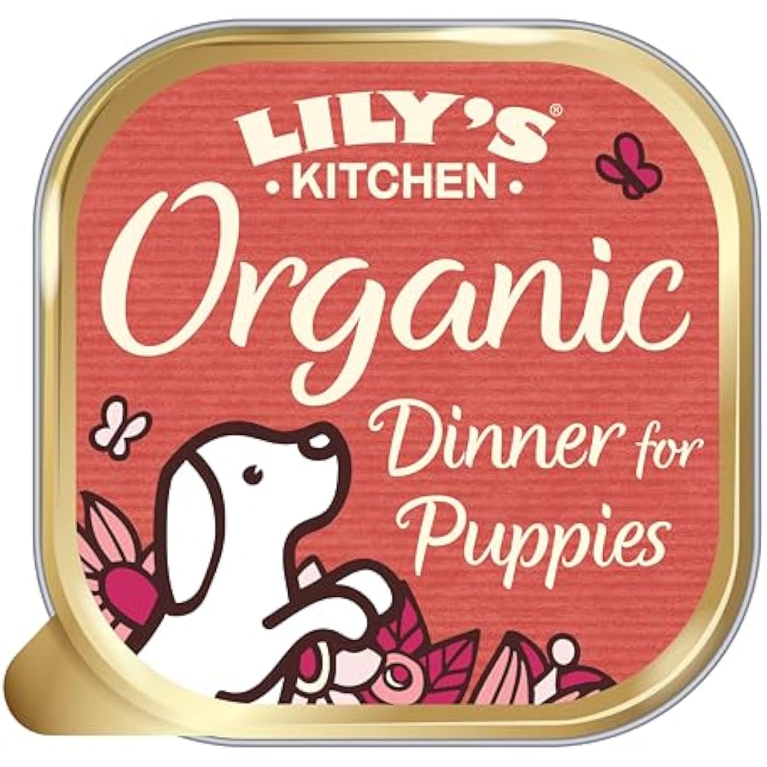 Lily’s Kitchen Made with Natural Ingredients Puppy Wet Dog Food Tray Organic Dinner with Chicken & Veg 11 x 150g