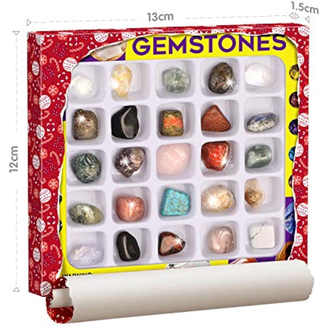 Rock Mineral Gem Collection For Kids 25 Gemstones Included Educational Identification Sheet Rose Quartz Gemstones Jasper Stones