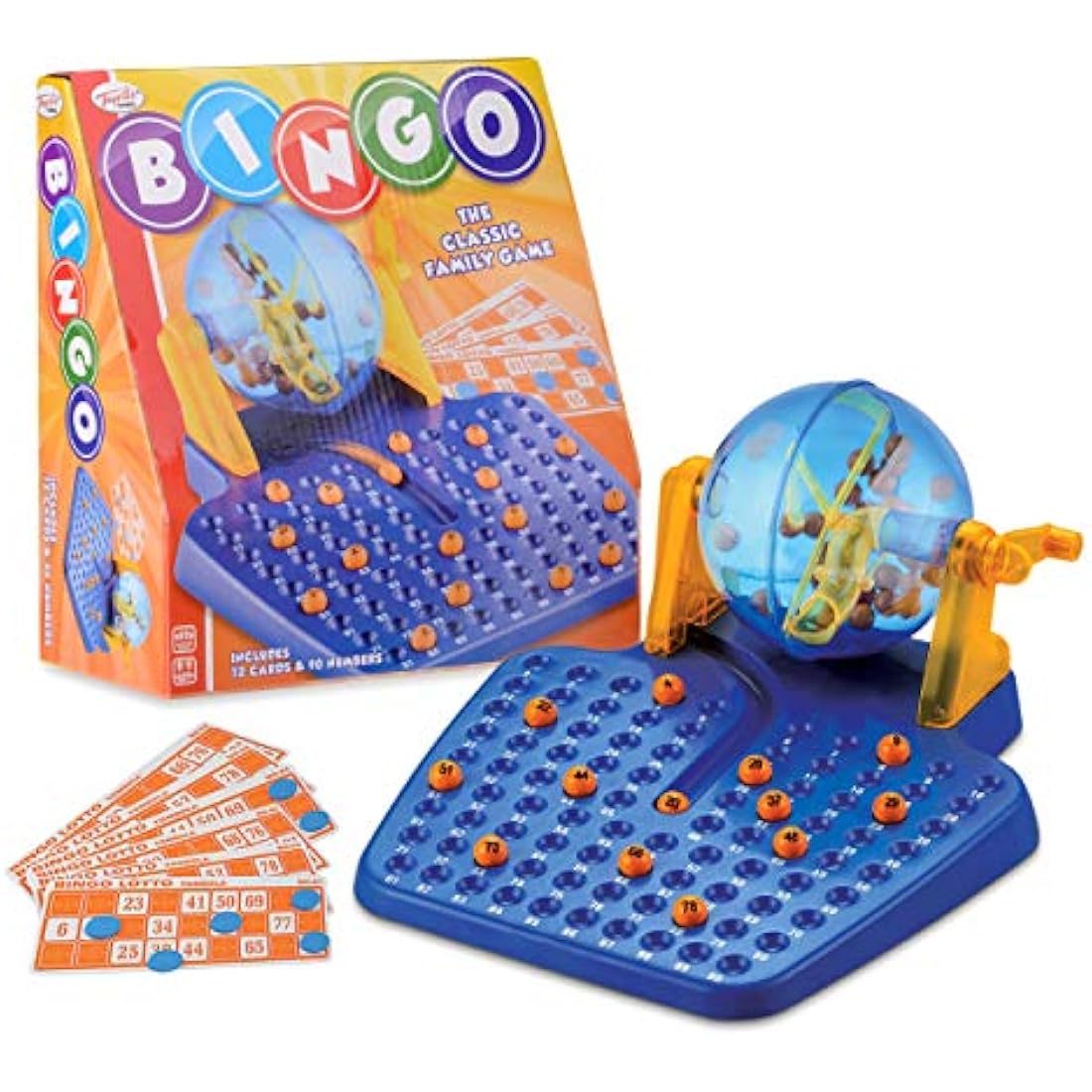 Toyrific | Complete Classic Bingo Game Set, Traditional Family Game, Educational 72 Cards and 90 Numbered Balls for Children and Adults