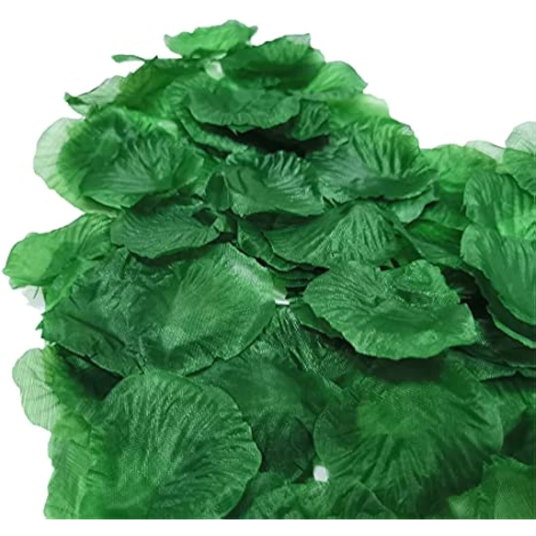 SamHeng 1000Pcs Rose Petals Artificial Silk Petals for Wedding Party Valentine's Day Romantic Decorations Confetti Table Fake Flowers Roses Petals Dark Green