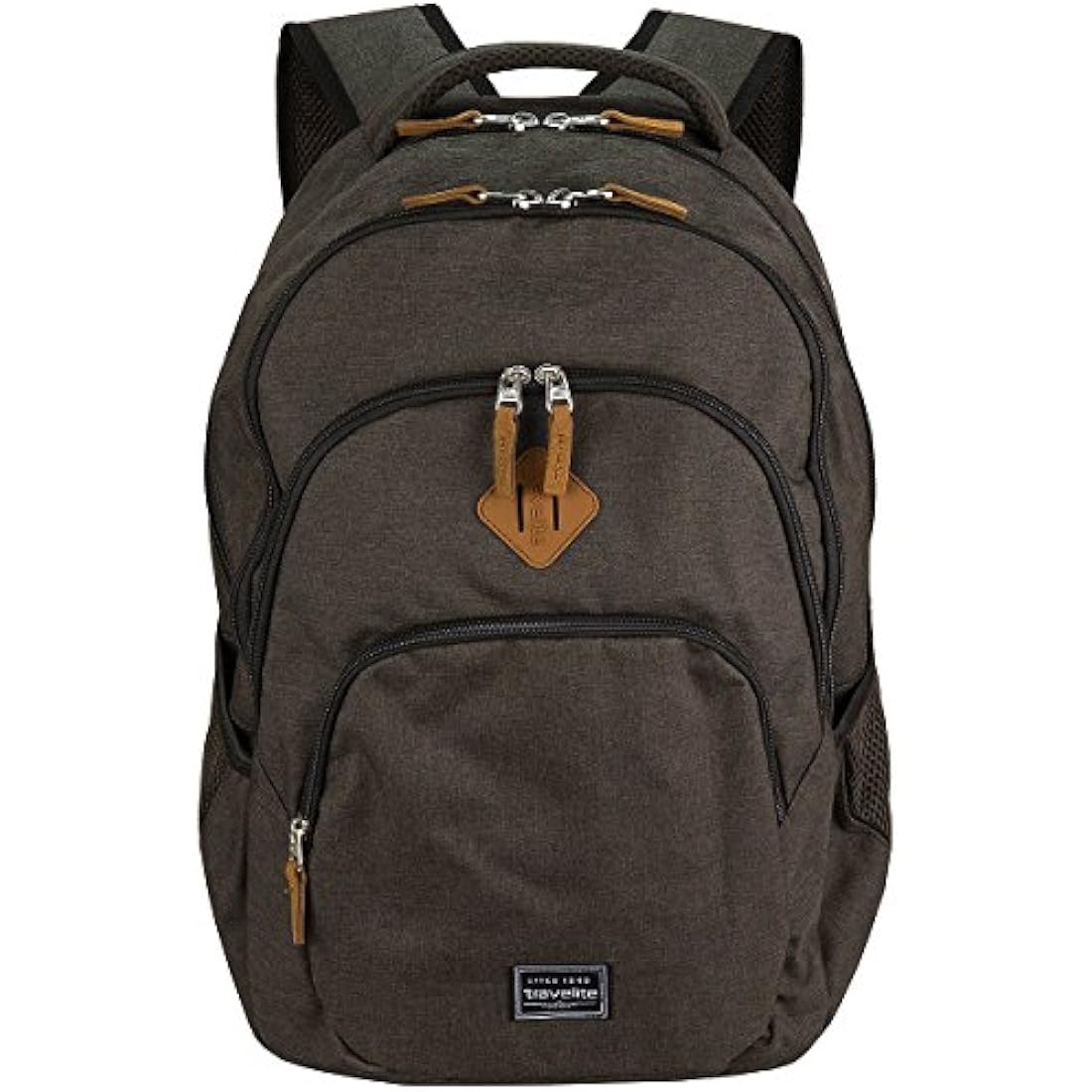 travelite hand luggage backpack, laptop backpack 15.6 inch, BASICS, daypack, daypack with many compartments, 45 cm, 22 liters