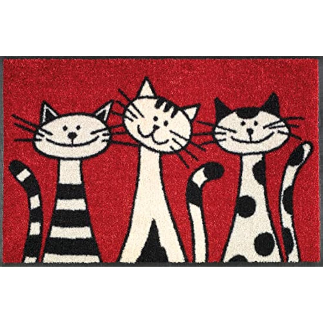 Wash+Dry 030812 Door Mat 50 x 75 cm with Three Cats Motif