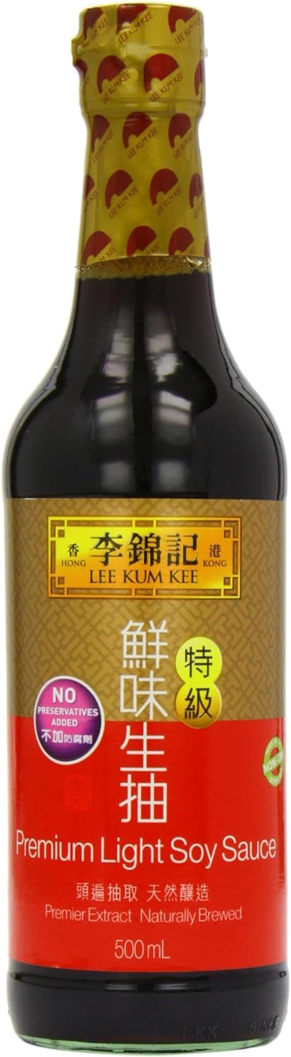 Lee Kum Kee Premium Light Soy Sauce, No Added Preservatives, 500 ml (Pack of 6)