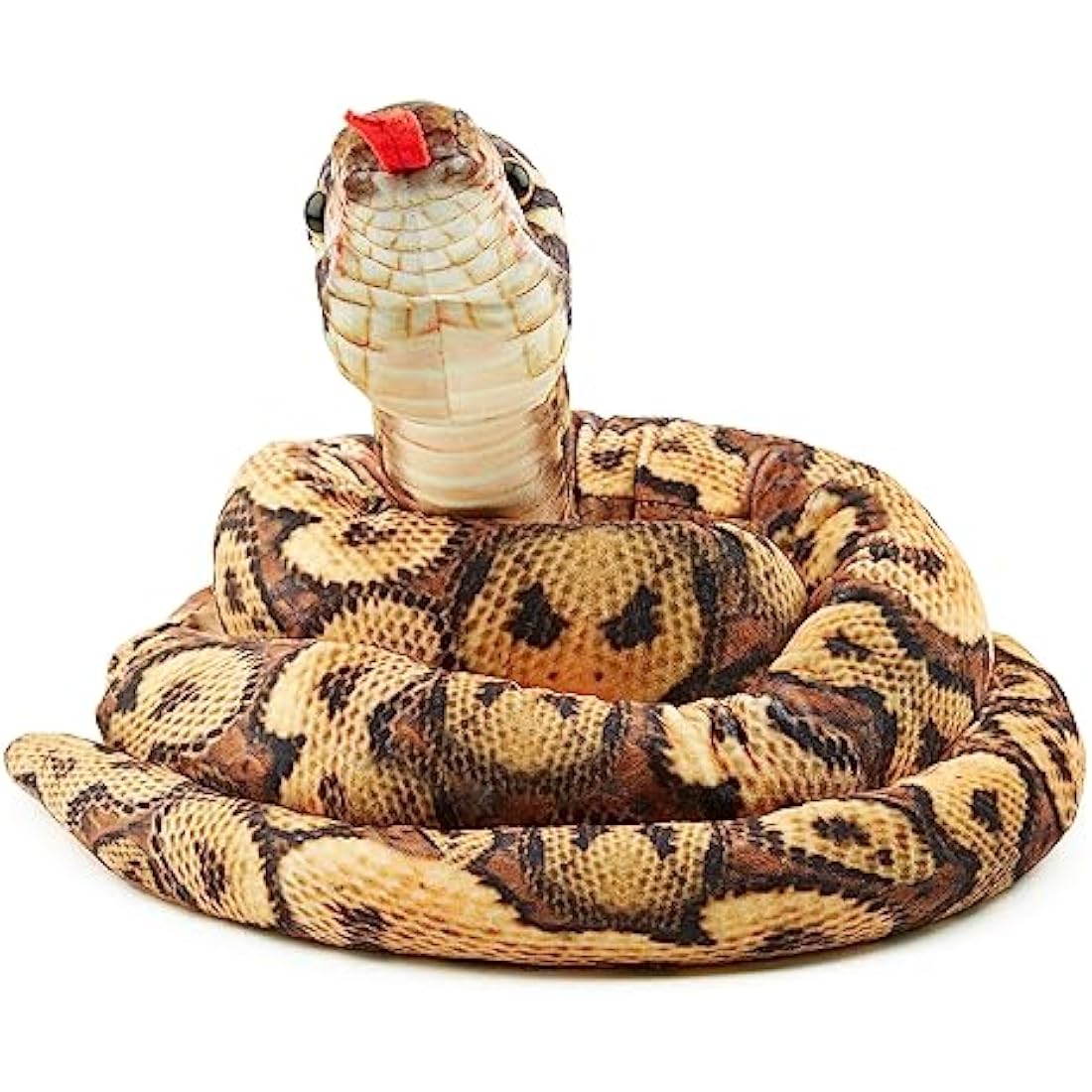 Zappi Co Kids Stuffed Soft Cuddly Plush Snake Toy-Part of Safari Animals Collection, Perfect for Kids (180 cm Length)(Burmese Python)