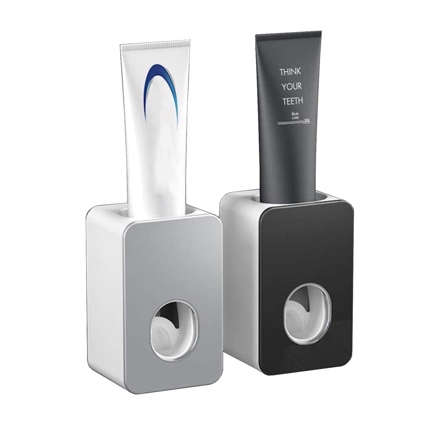 Automatic Toothpaste Dispenser with Wall Mounted,2 PCS Kids Hands Free Toothpaste Squeezer,Waterproof,Dust Free,Trackless Installation,Tooth Paste