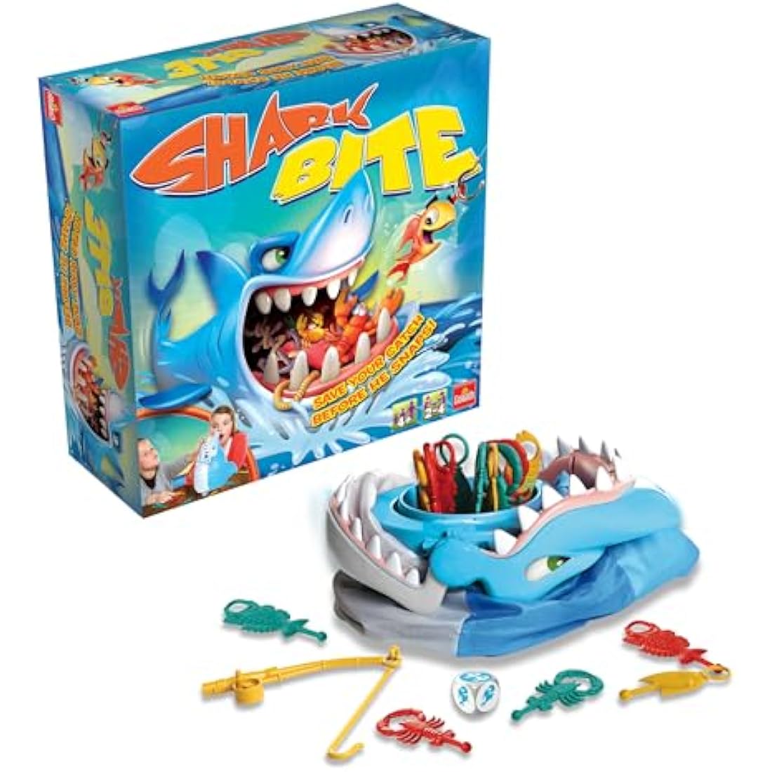 Shark Bite: Save Your Catch Before He Snaps! | Family Fun Fishy Board Game | Kids Action Games | For 2-4 Players | Ages 4+