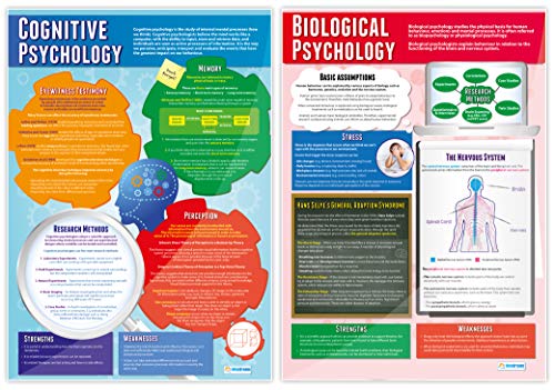 Daydream Education Psychological Approaches Classroom Posters - Set of 5 - EXTRA LARGE - A1 (850mm x 594mm) - Gloss Paper - Psychology Secondary School Wall Charts