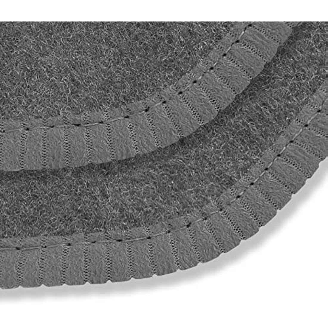 Car Mats FOR BMW 5 Series (F10 / F11) 2013-2016 Grey Carpet & Grey Ribbed Trim & Grey Rectangle Heel Pad [SAPP-1521]