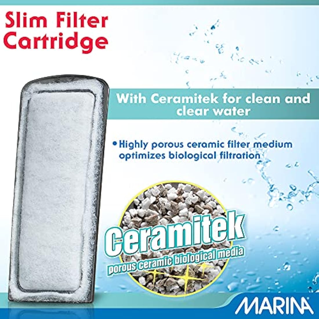 Marina Bio-Carb Carbon Slim Filter Tropical Cartridge, Pack of 3,Small