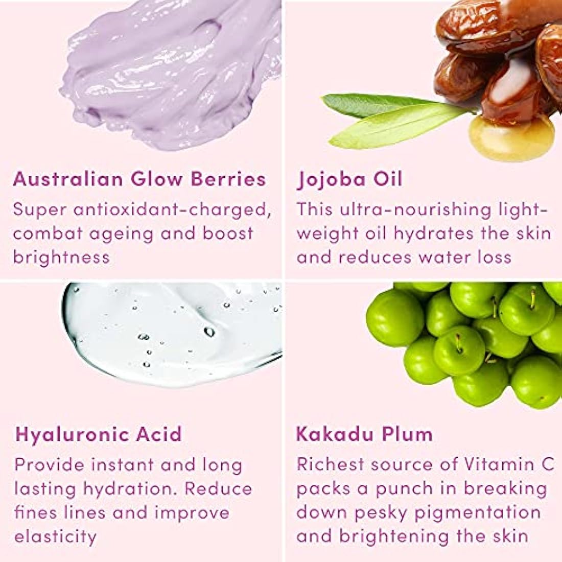 Sand & Sky Australian Glow Berries Brightening Face Mask with Vitamin C & Hyaluronic Acid - Anti-Wrinkle Sleeping Mask, For Radiant Skin, 2.1 oz