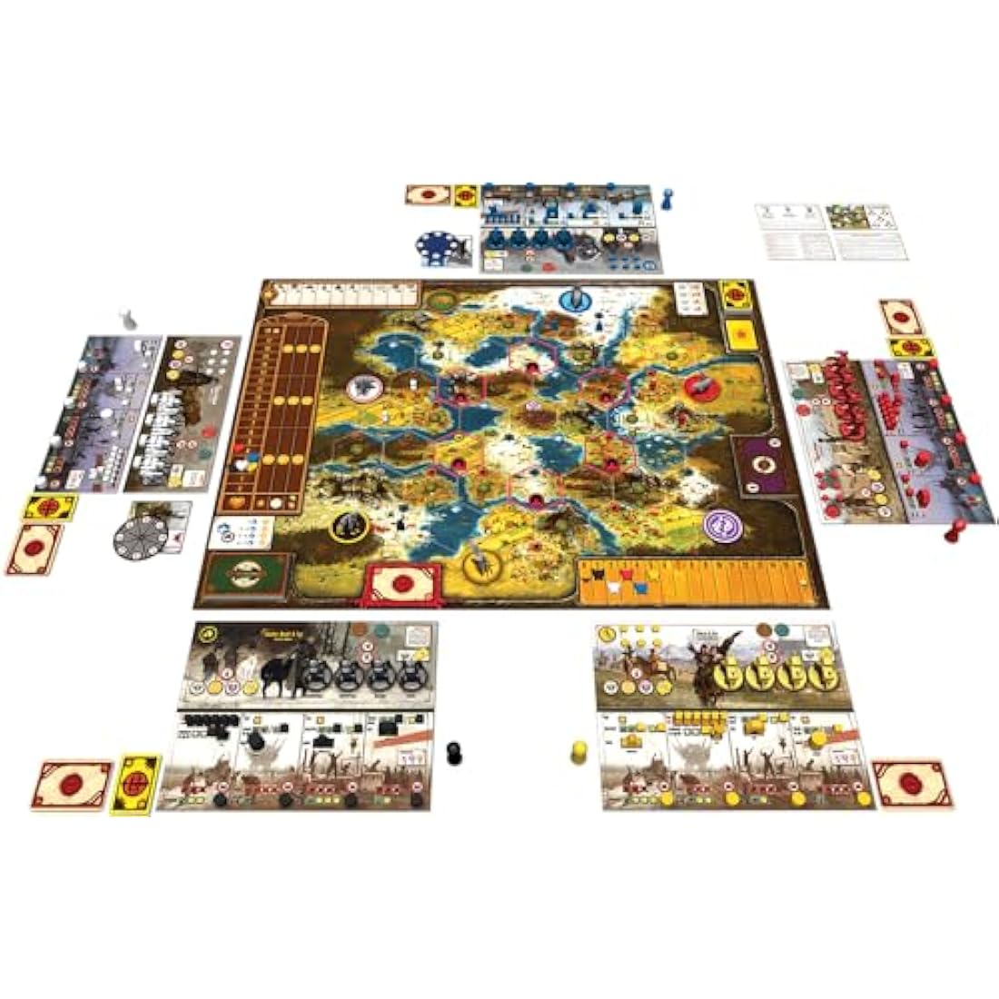 Stonemaier Games | Scythe | Board Game | Ages 14+ | 1-5 Players | 90-115 Minutes Playing Time