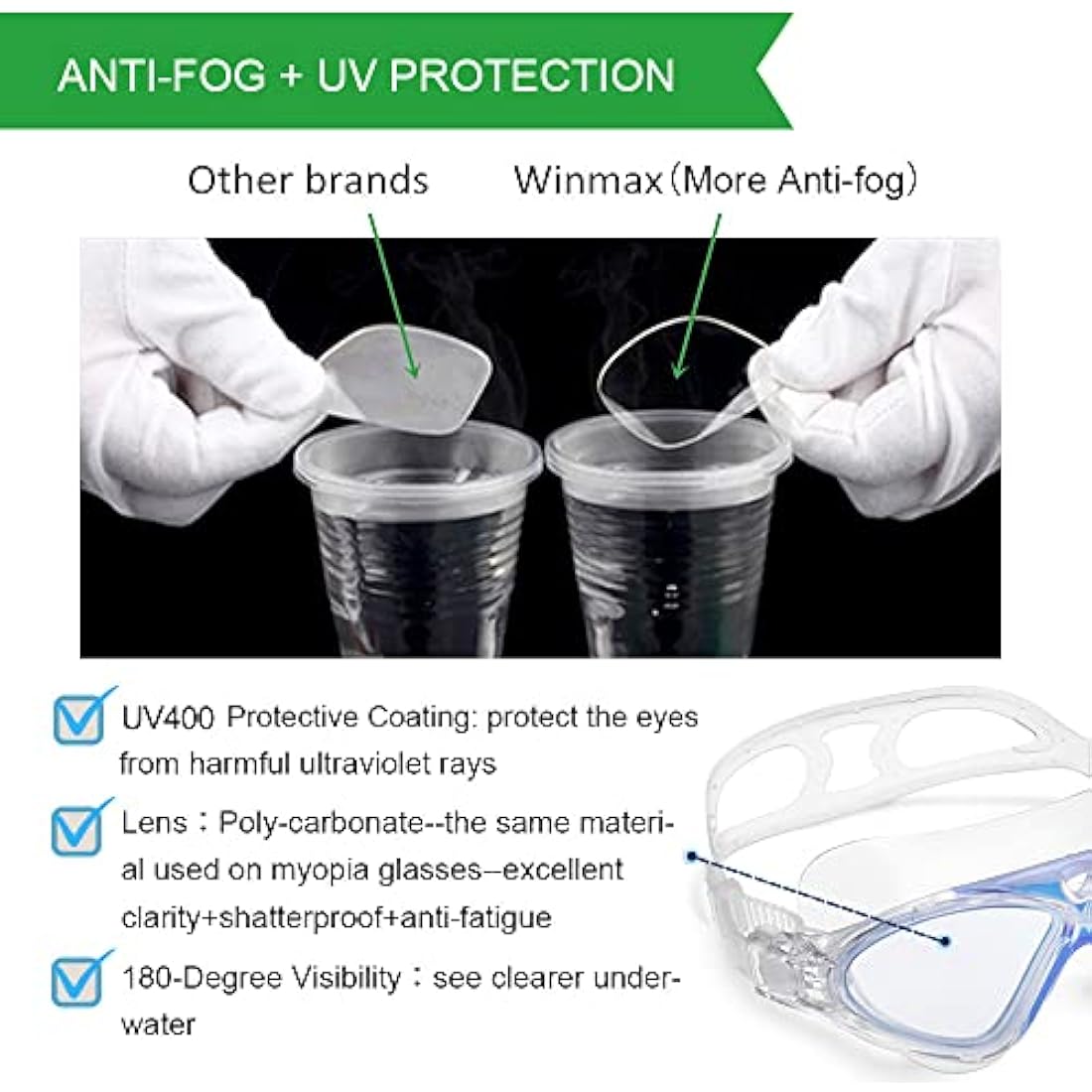 Swimming Goggles for Adults and Kids,Anti Fog No Leakage Clear Vision UV Protection Comfortable,Professional Swim Goggles for Men Women Boys Girls Children
