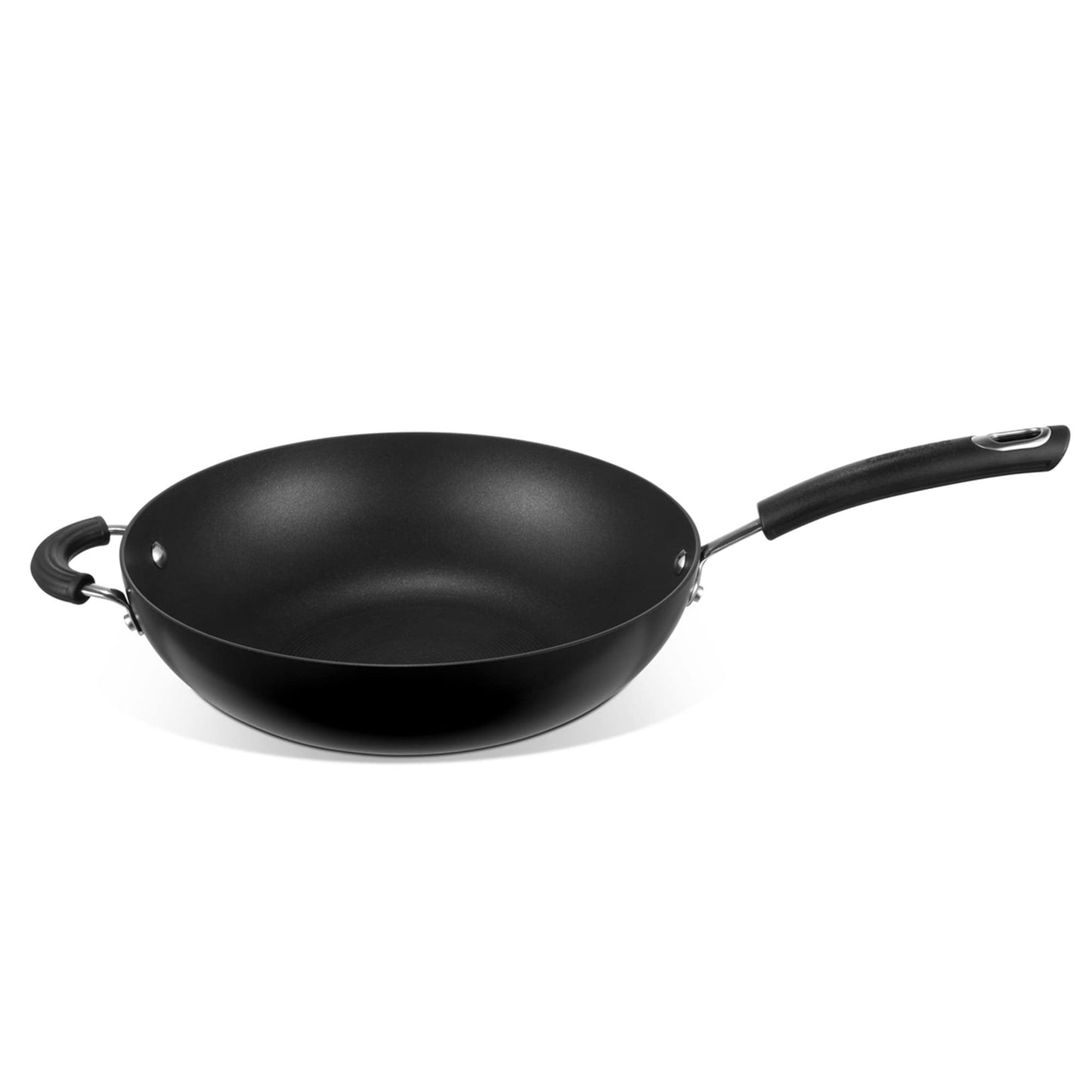 Circulon Total Hard Anodised Stirfry W/Hh 30Cm, Black