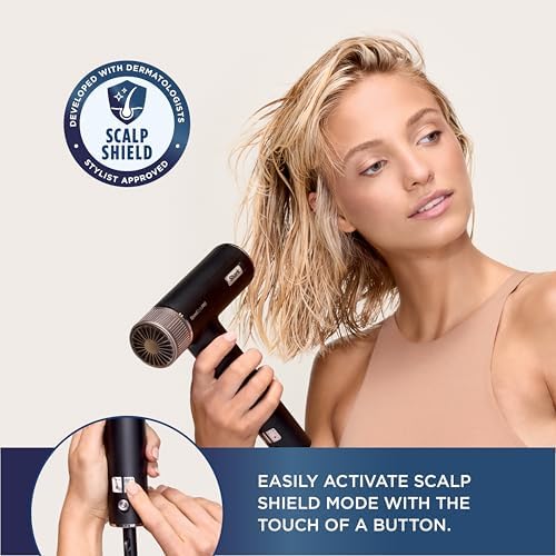 Shark SpeedStyle Hair Dryer, High-Velocity Lightweight Dryer for All Hair Types, No Heat Damage, Ionic Technology, Fast Drying, Compact Design, Salon-Quality Results at Home