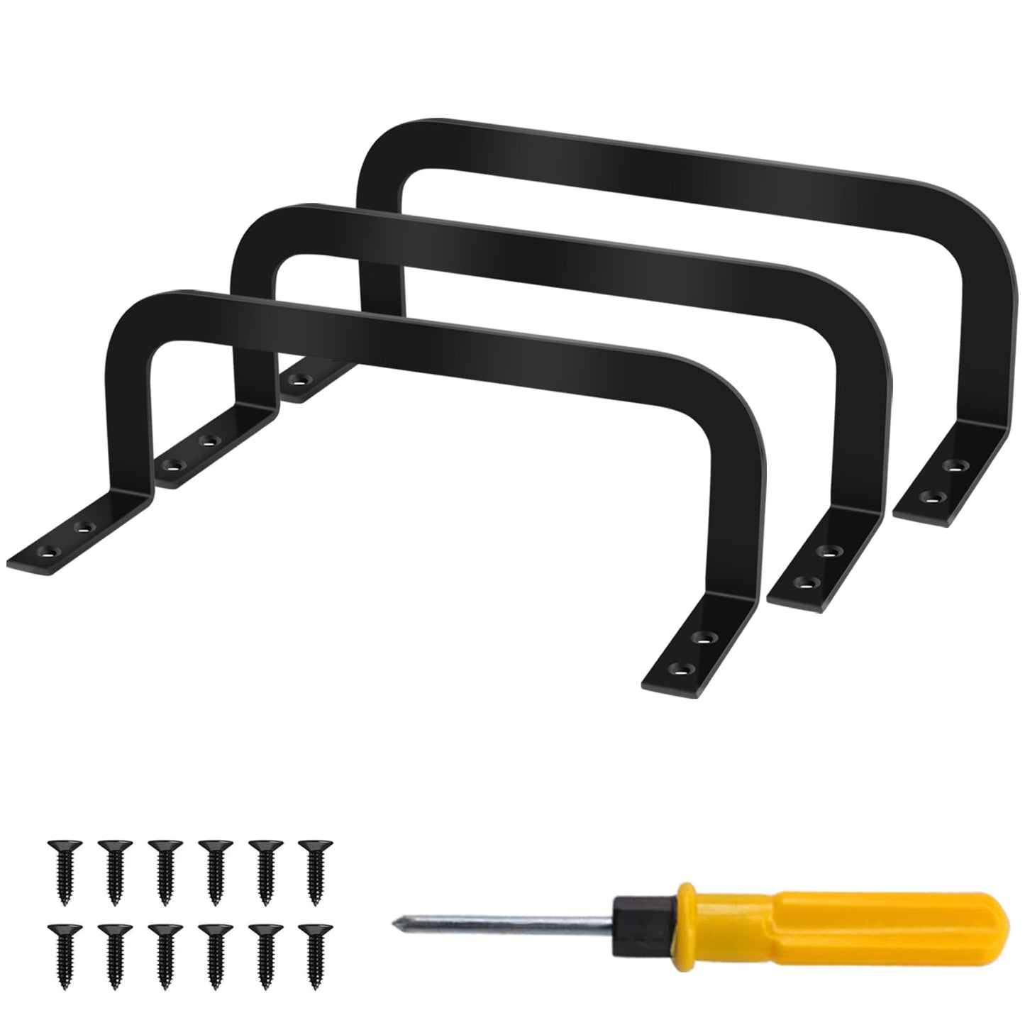 Zhuatek 3 Pcs Mattress Retainer Bar, Metal Mattress Slide Stopper for Adjustable Beds, Mattress Holder in Place to Keep Mattress from Sliding
