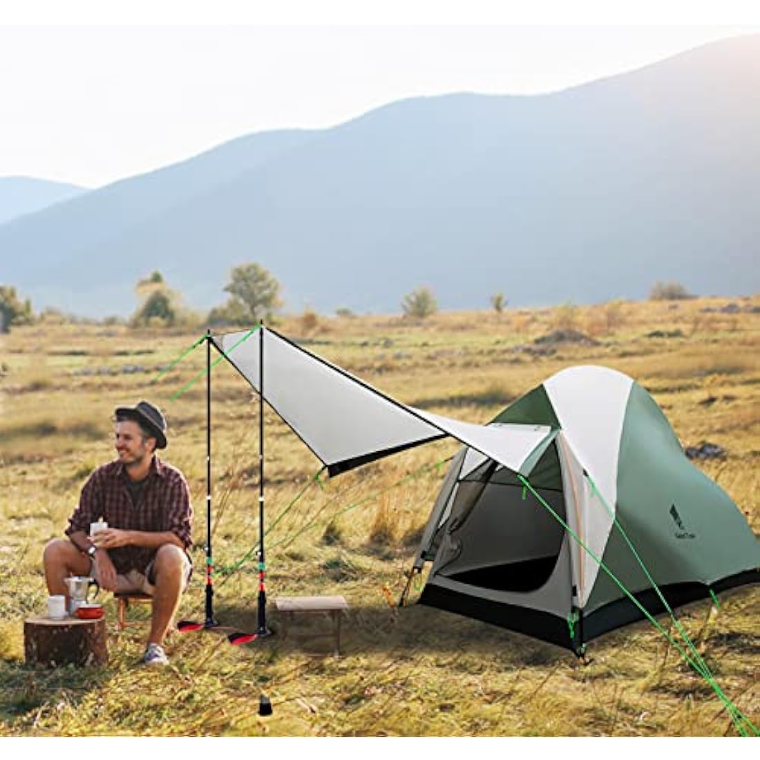 GEERTOP Ultralight Camping Tent 1 Person 3-4 Season Lightweight Waterproof Tents Easy Setup Free Standing Dome Tent for Outdoor Backpacking Hiking Mountaineering