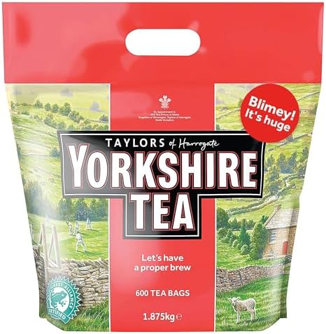 Yorkshire Tea, Total 600 Tea Bags, (Pack of 1.875 kg)