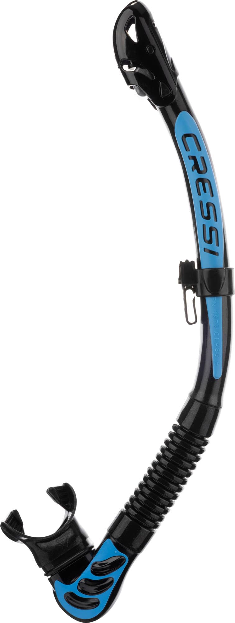 CRESSI Big Eyes+Alpha Ultra Dry Combo Black/Azure - Combo Set Mask + Snorkel UD for Diving and Snorkelling, Black/Azure, One Size, Adults