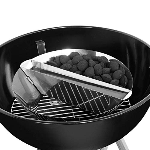 onlyfire Stainless Steel BBQ Fuel Dome Round with Water Sink Charcoal Briquette Box