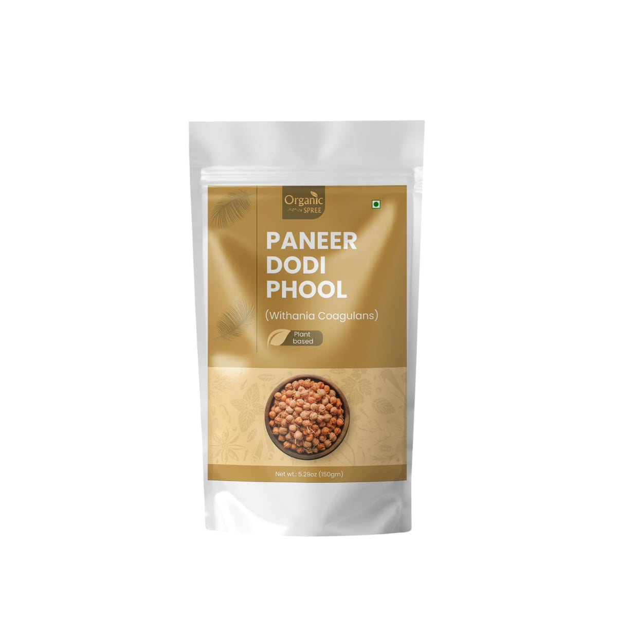 Organic Spree Paneer Dodi Phool 150gm (5.29oz) Withania Coagulans ? Pure and Natural Paneer Phool