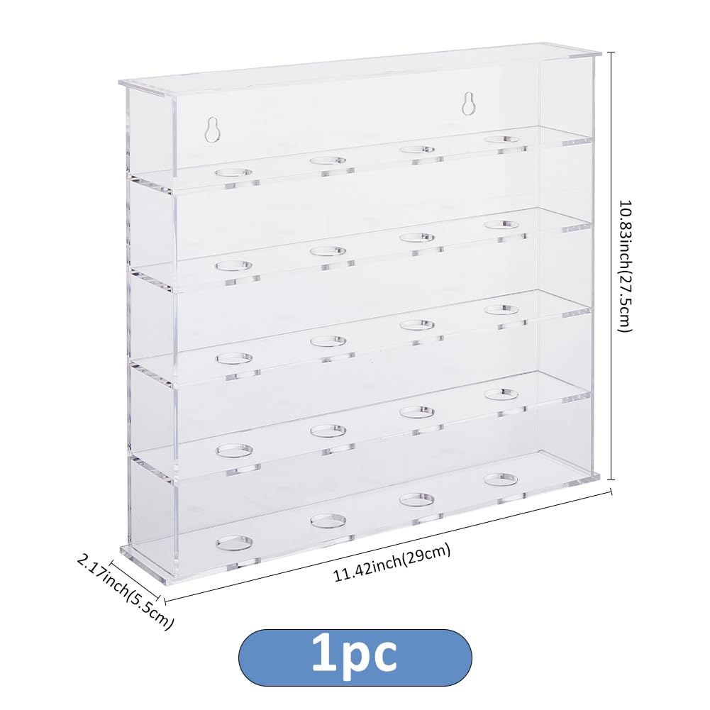 SUPERFINDINGS 1 Set Mountable Golf Ball Holder Golf Ball Collection Acrylic Display Cabinet Clear Showcase Racks for Hanging Display Shelves for Shop