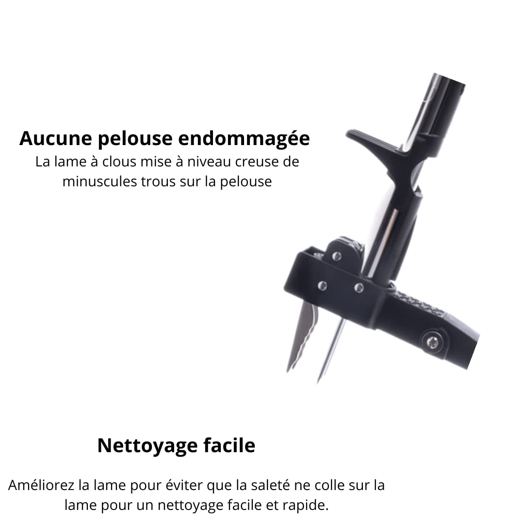 Venteo RootSlayer Manual Weed Remover and Weed Extractor with Pedal - Stainless Steel - Claw and Pedals for Root Digging