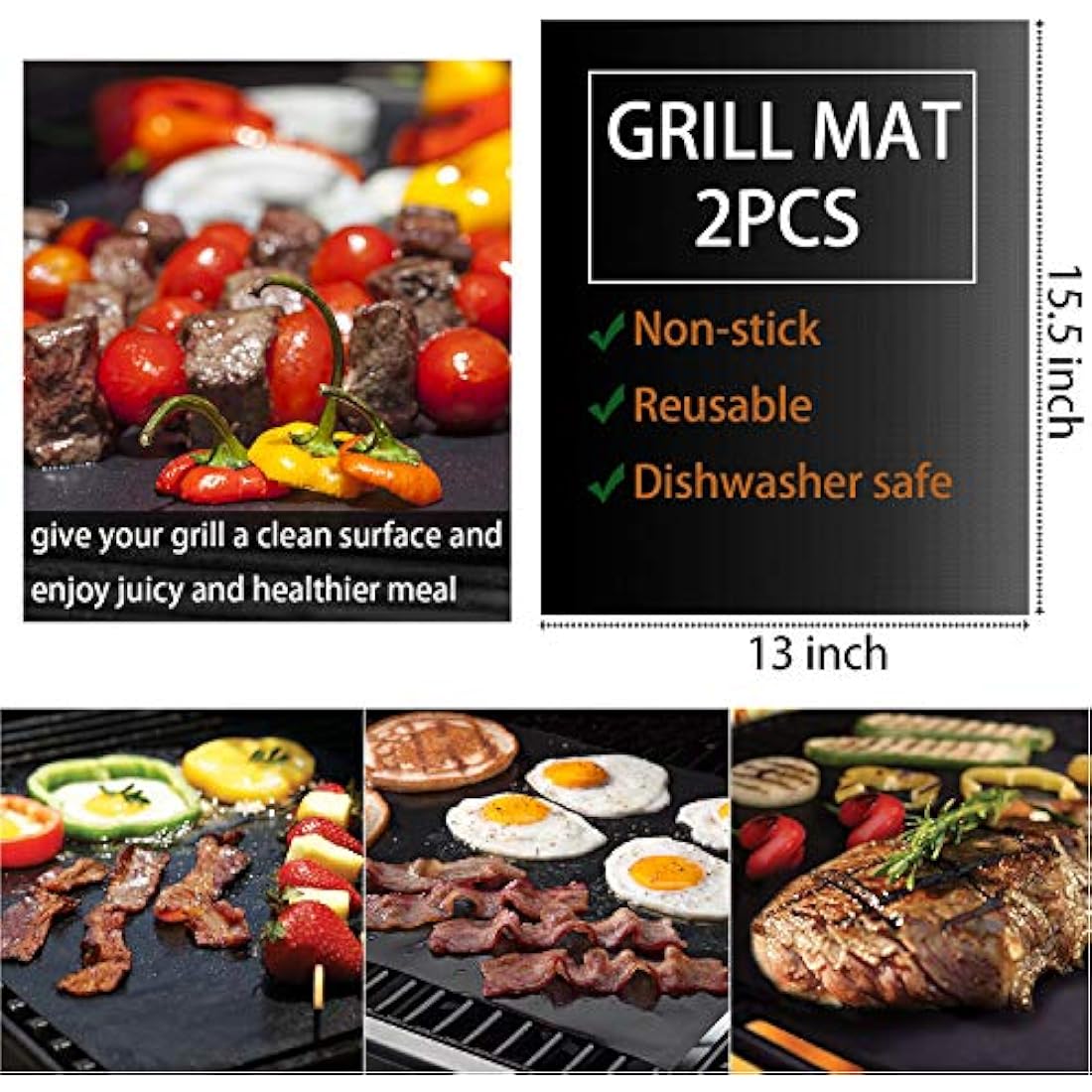 ROMANTICIST 29pcs BBQ Grill Tool Set for Men Dad, Heavy Duty Stainless Steel Grill Utensils Set, Non-Slip Grilling Accessories Kit with Thermometer, Mats in Aluminum Case for Travel, Outdoor Silver