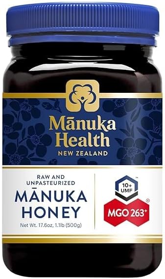Manuka Health MGO 250+ Manuka Honey 250 g, 100 Percent Pure New Zealand Manuka Honey with Methylglyoxal