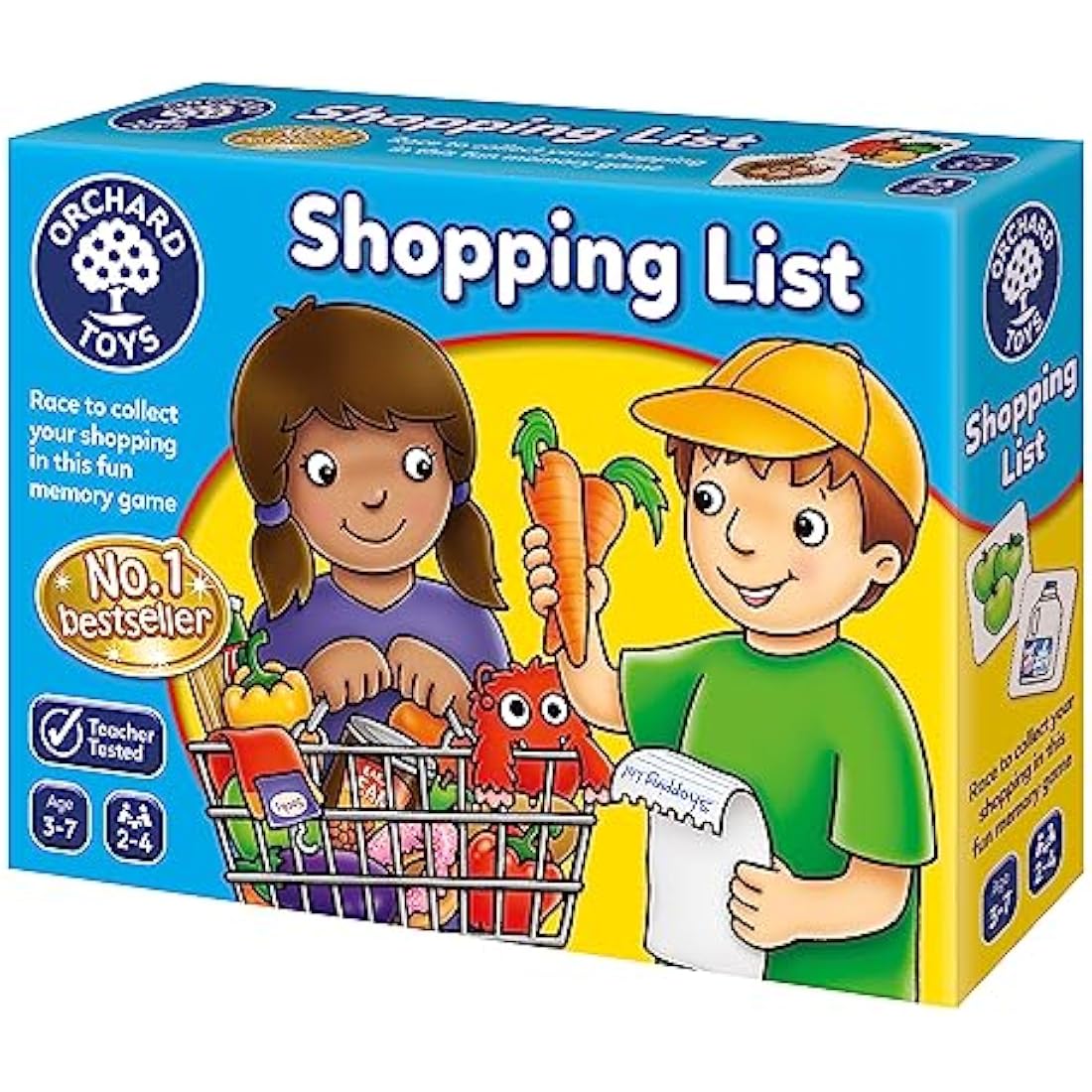 Orchard Toys Shopping List Memory Game - Matching and Memory Games for 3 Year Olds and Up - Kids Educational Toys and Learning Games - Children and Toddler Board Games Ages 3 to 7-2 to 4 Players