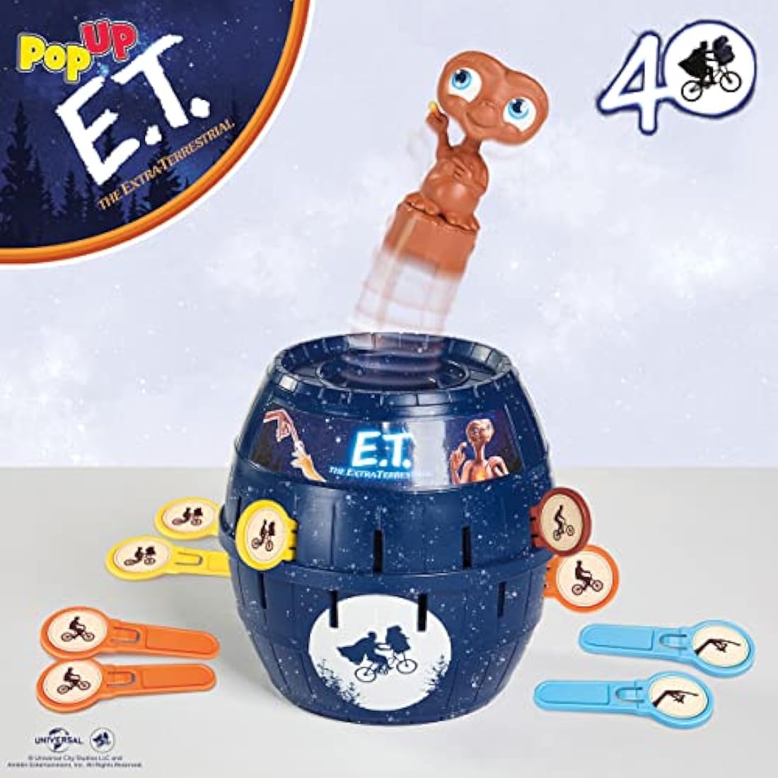TOMY T73418 Pop Up E.T. Family & Preschool Kids Board Game, 2-4 Players, Suitable For Boys & Girls Aged 4+