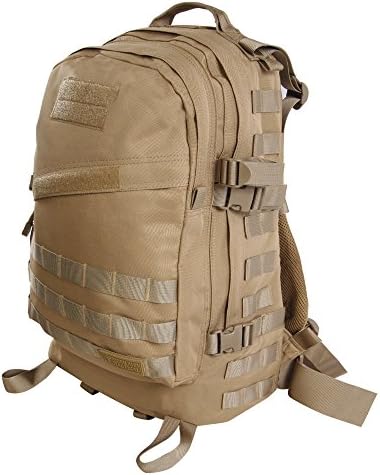 Highland Tactical Men's Stealth Heavy Duty Tactical Backpack, One Size