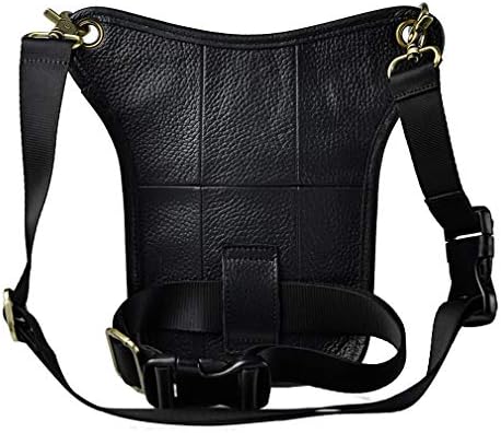 Xieben Leather Drop Leg Bag for Men Women Motorcycle Bike Riding Cycling Multi-Purpose Thigh Waist Fanny Pack Travel Hiking Sports Camping Pouch