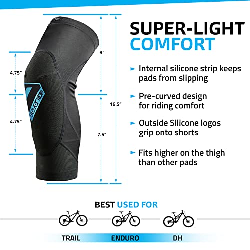 7 IDP Transition Knee Pads - Black/Blue (XL)
