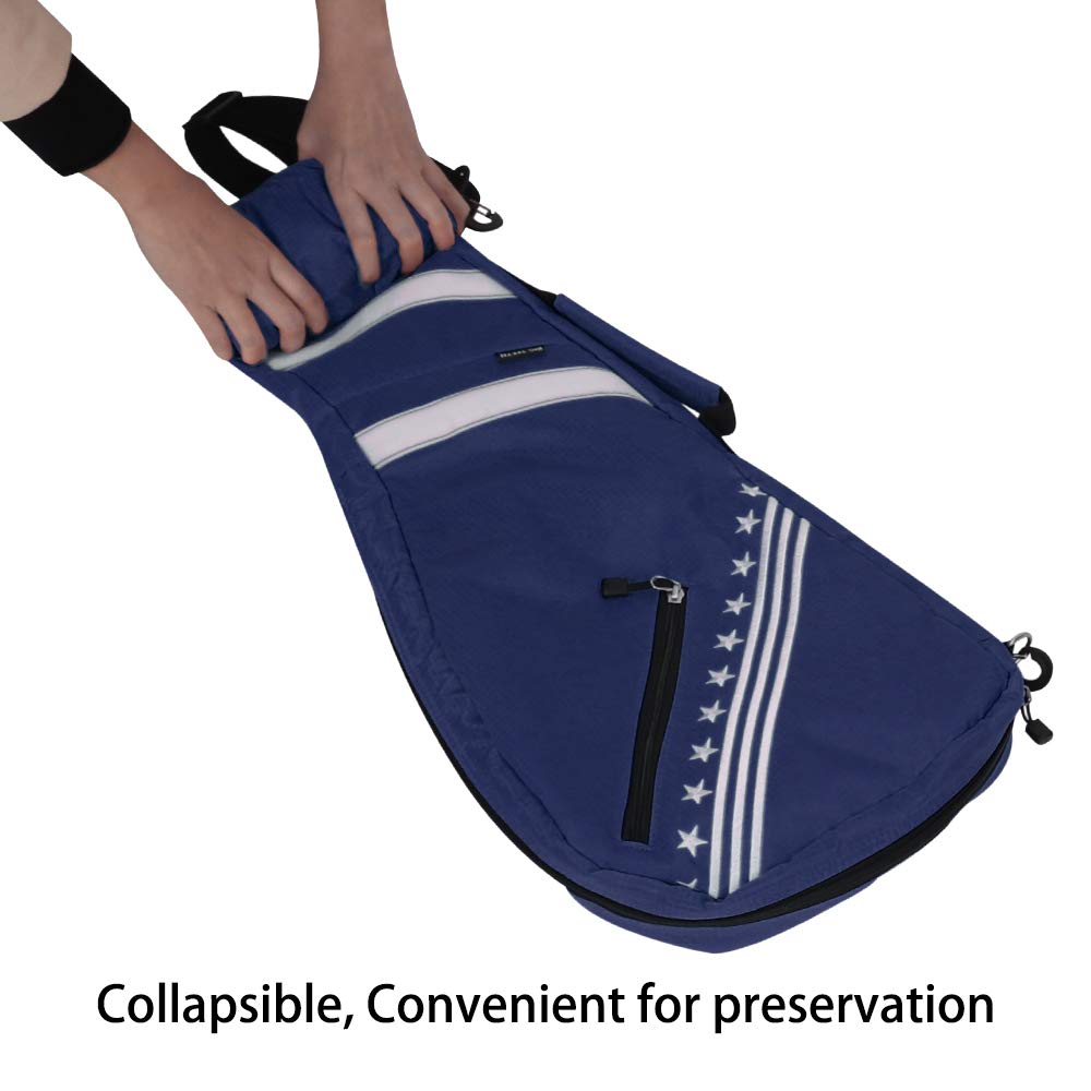 BIG TEETH Golf Carry Bag Lightweight Travel Bag Case Golf Club Sunday Bag Waterproof Multi Colors (Blue)