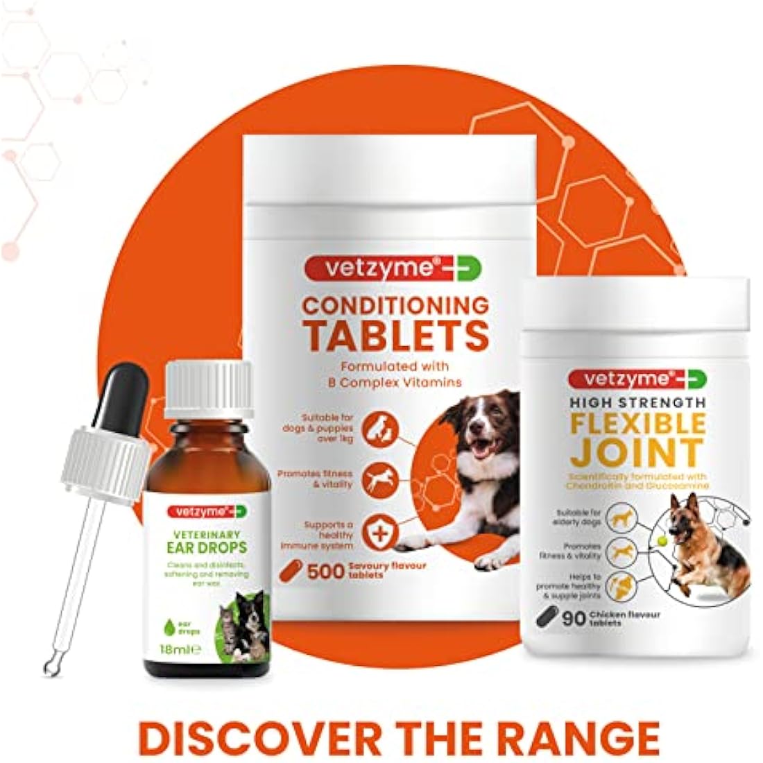 Vetzyme Once A Day Conditioning Tablets for Dogs (240 Tablets) - With B Complex Vitamins to Promote Fitness and Support a Healthy Immune System