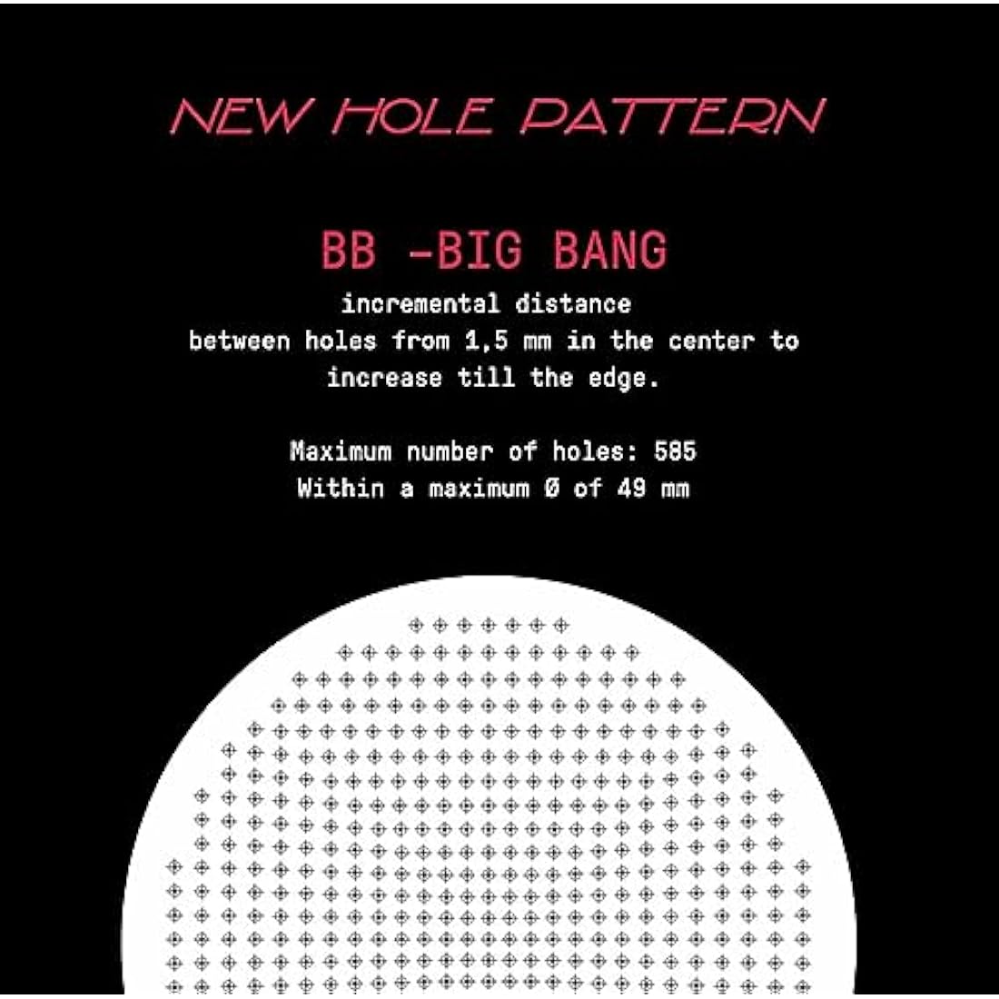 verybarista IMS Big Bang Precision Filter Basket made for Breville Sage 54mm bottomless portafilters, double espresso (h25.5)